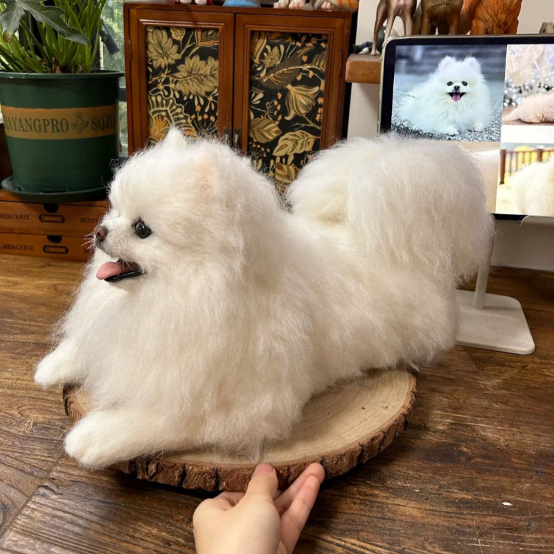 Customized 3D wool needle-punched pet portrait