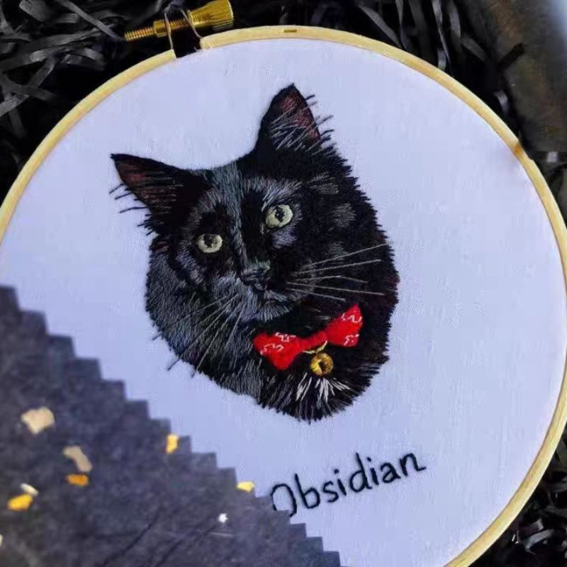 Customized embroidery patterns for pets