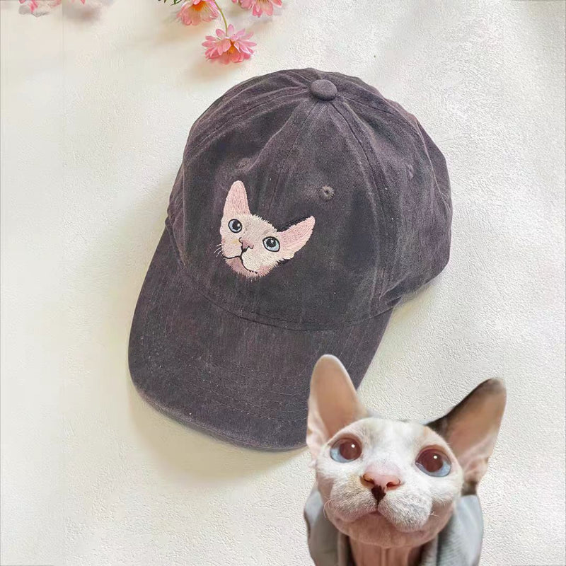 Customized embroidered hats for pets