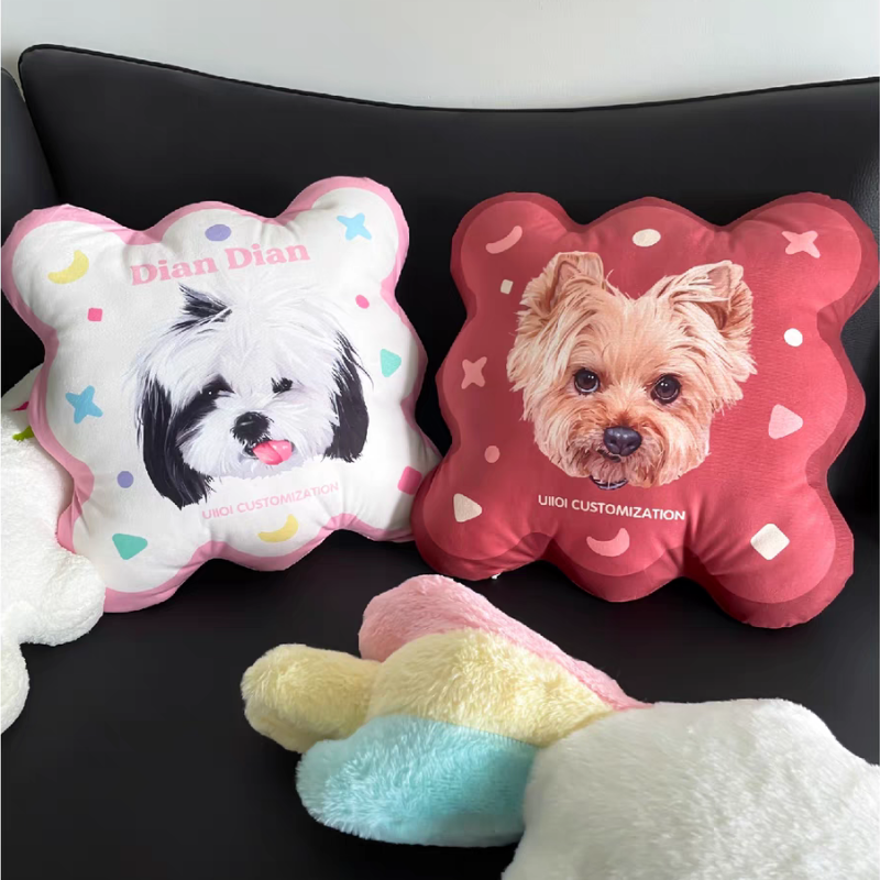 Customized pet throw pillows