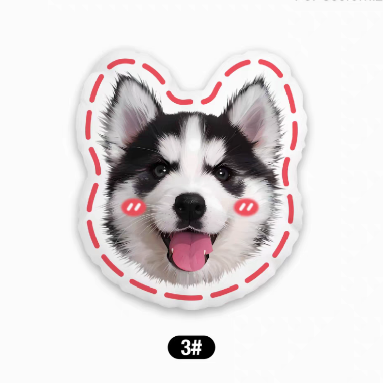 Customized pet throw pillows