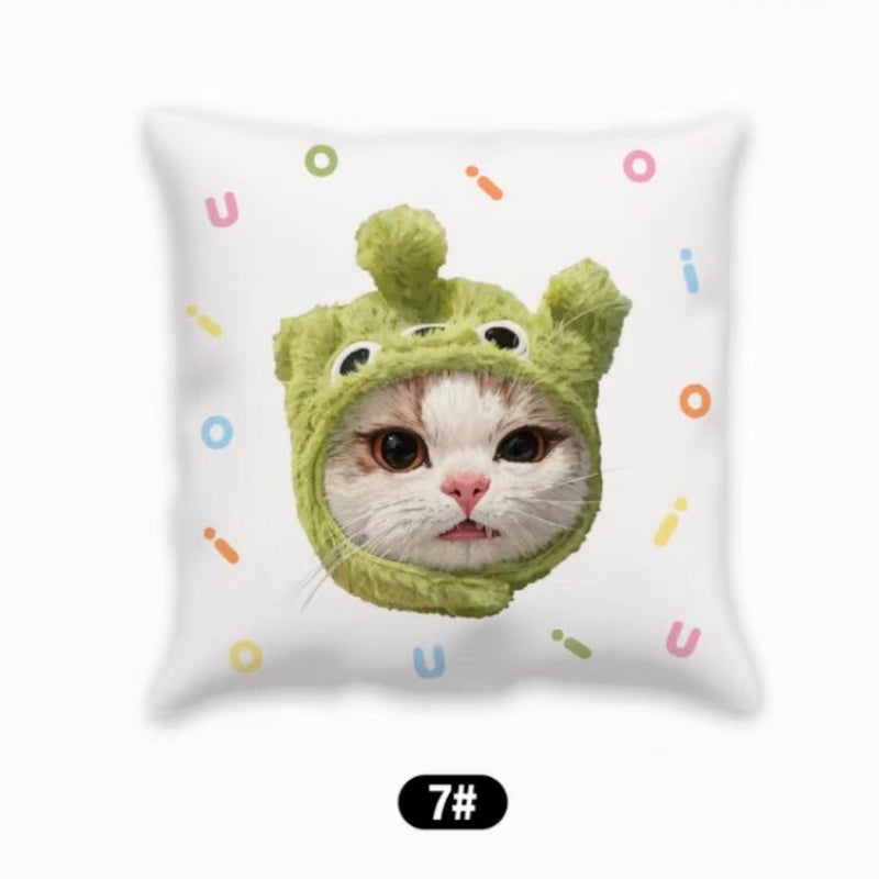 Customized pet throw pillows