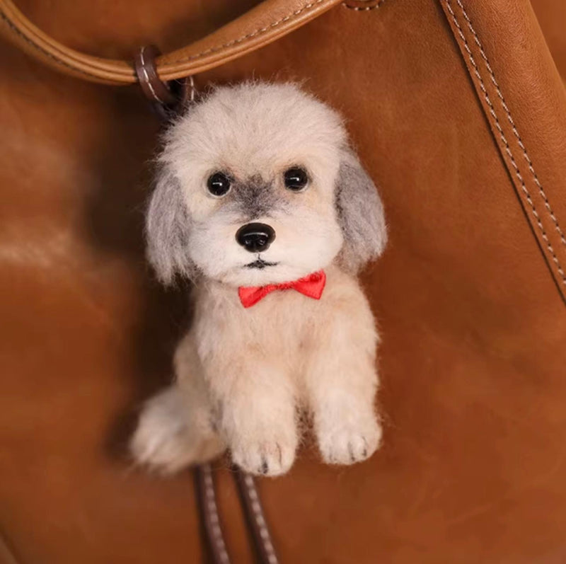 Customized 3D wool needle-punched pet portrait