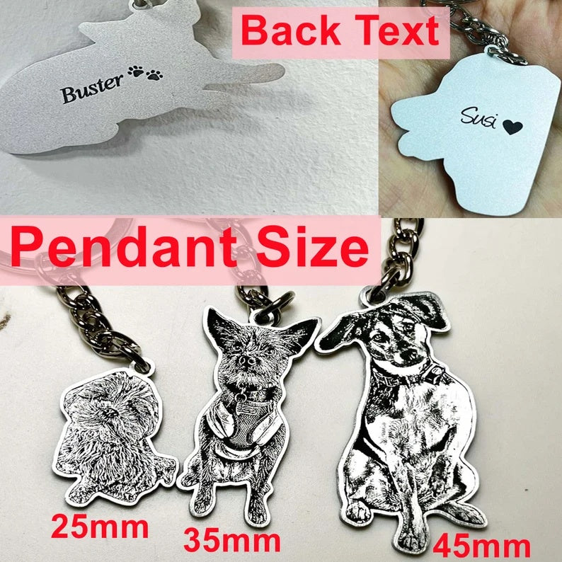 Customized metal pendants for pets